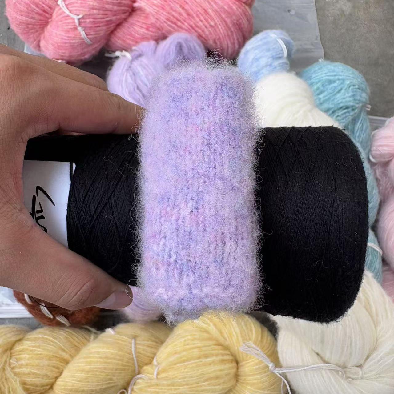 《繁花》拉绒秘鲁山羊毛奢华拉绒羊绒型柔软厚实亲肤保暖毛衣围巾