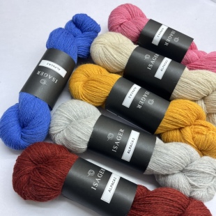 isages丹麦伊萨格羊驼羊毛100克50%羊驼50%羊毛柔软亲肤之极