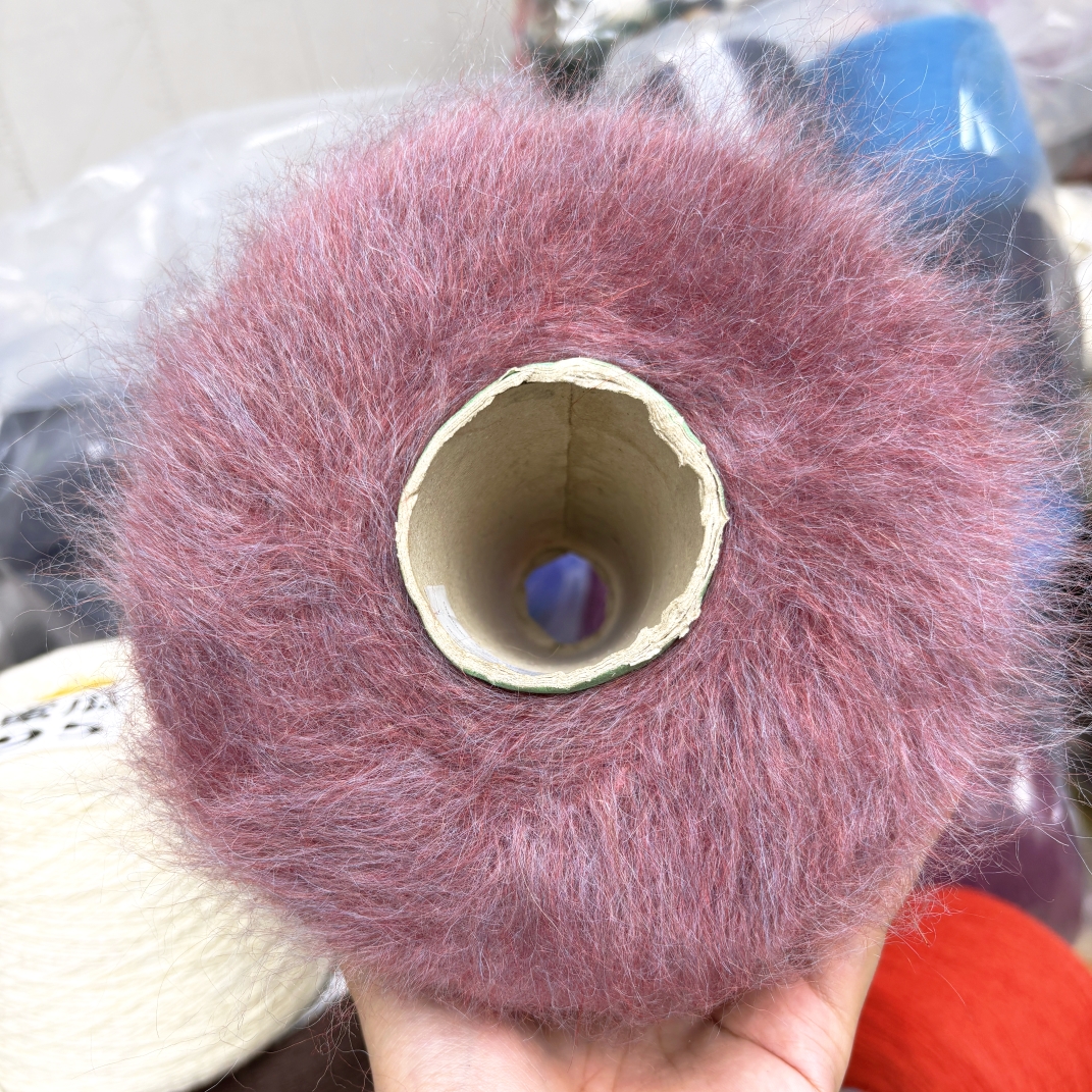 幻彩50%SuperKid-Mohair超细幼马海/意大利原筒高奢编织毛衣围巾