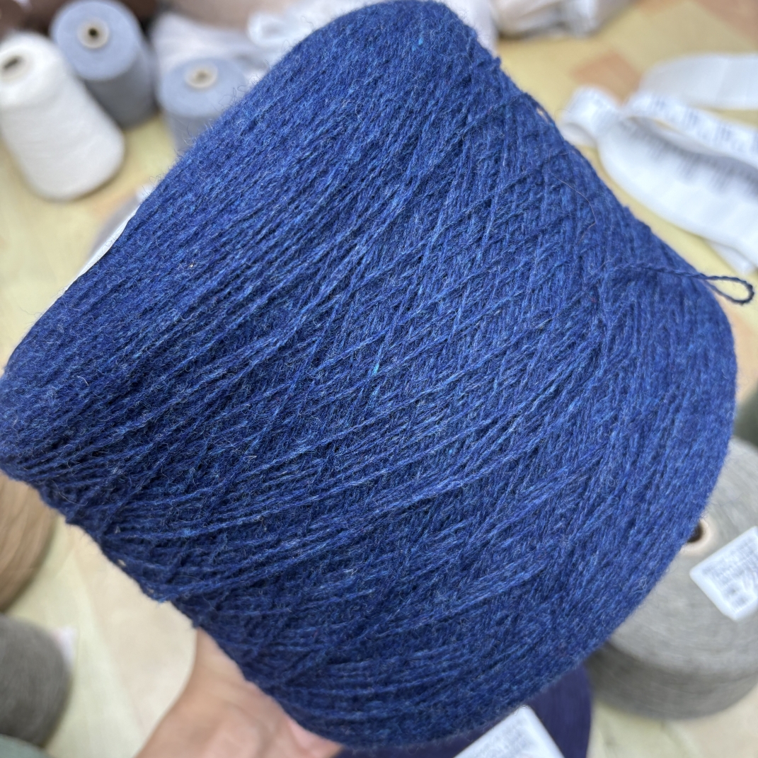 夜染青-苏格兰100%羊毛/进口高品质纱线毛衣编织费尔曼岛羊绒型