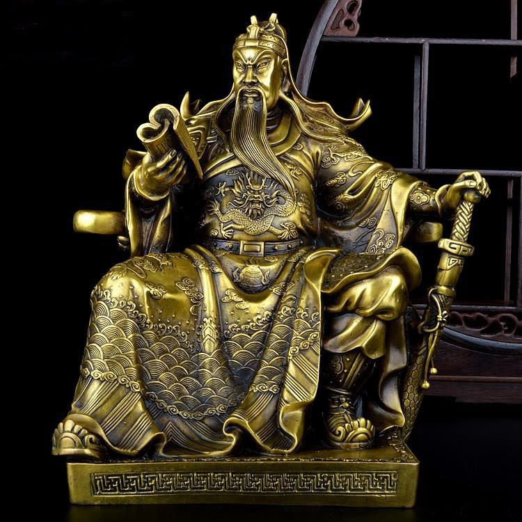 纯铜看书开业摆件风水工艺品