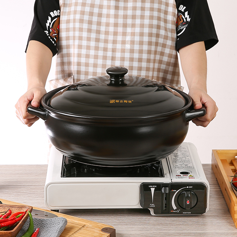 优选砂锅炖锅家用燃气耐高温陶瓷大容量煲汤沙锅专用酒精炉明火锅