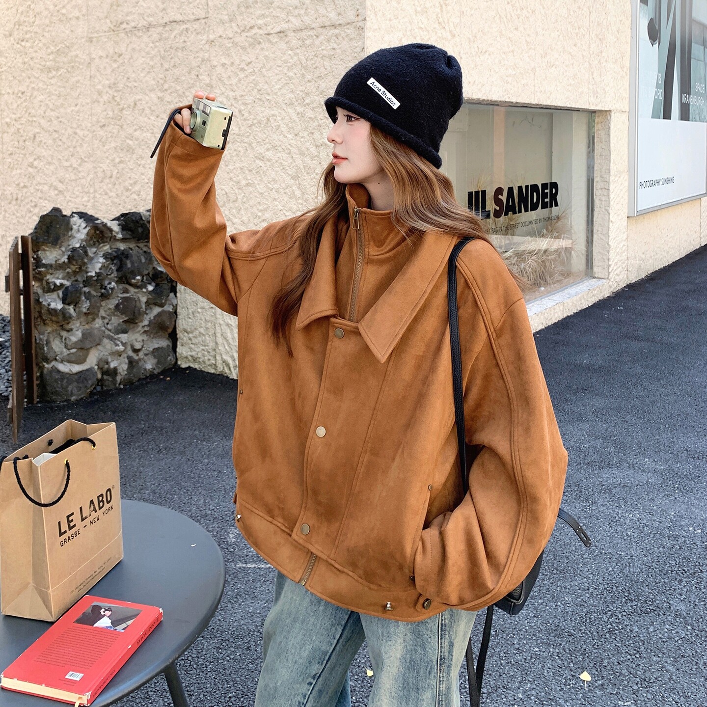 【首发】双层领麂皮绒休闲外套2C298-W397 p175 k258
