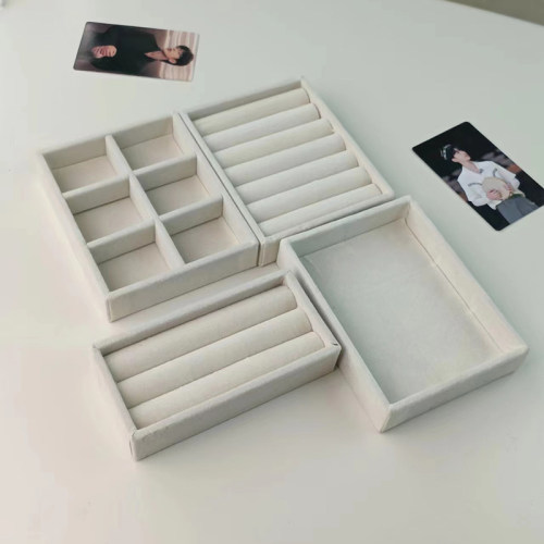 迷你小号绒布首饰盒耳钉收纳整洁