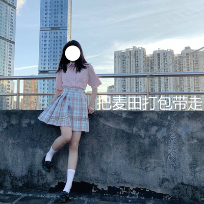 浅格jk格裙熊逗酱清仓