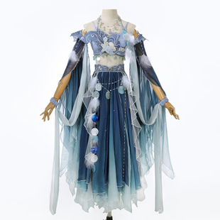 云海鲛浮琅 原创设计改良汉服女国风汉元素胸衣半裙套装异域风