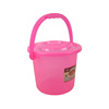 trumpet Mention buckets Plastic With cover Storage tank household transparent portable Clean the barrel circular Storage bucket
