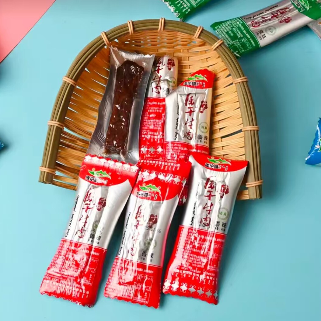 内蒙古库伦情清真风干手撕牛肉独立包装多口味休闲零食散装500克