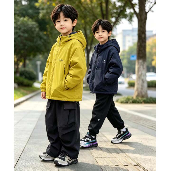 2026冬装男童轻薄防风棉服外套