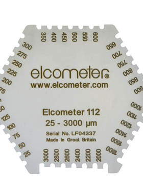 Elcometer112-3236六角湿膜梳/湿膜卡