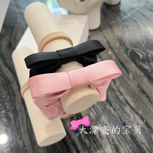 超级美 施华利新款大肠发圈女高级感扎头发丸子头发饰蝴蝶结头绳