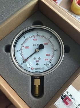 DMASS德玛仕EN837-1德国压力表轴向MBB06U-250-1-Z-Z-Z 63表面