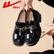 英伦风玛丽珍黑色厚底小皮鞋 回力乐福鞋 女 新款 jk单鞋 女鞋 2025夏季