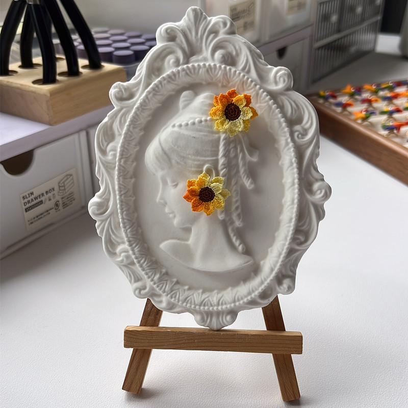 2025年新款星语手作店油画风耳环