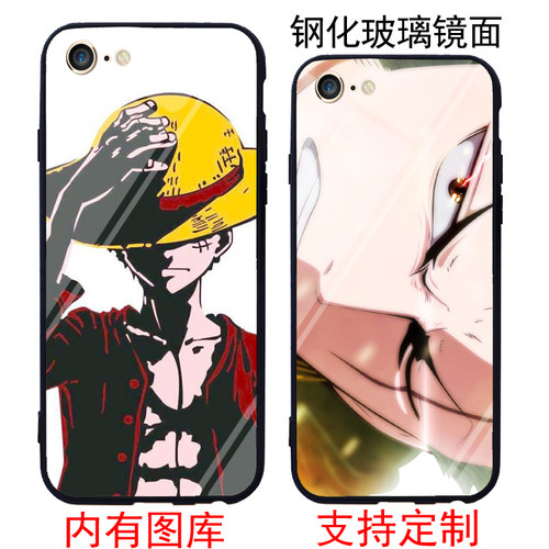 海贼王路飞手机壳适用于iphone6sp/xrOPPOR9/R11S艾斯vivoX9S/X21