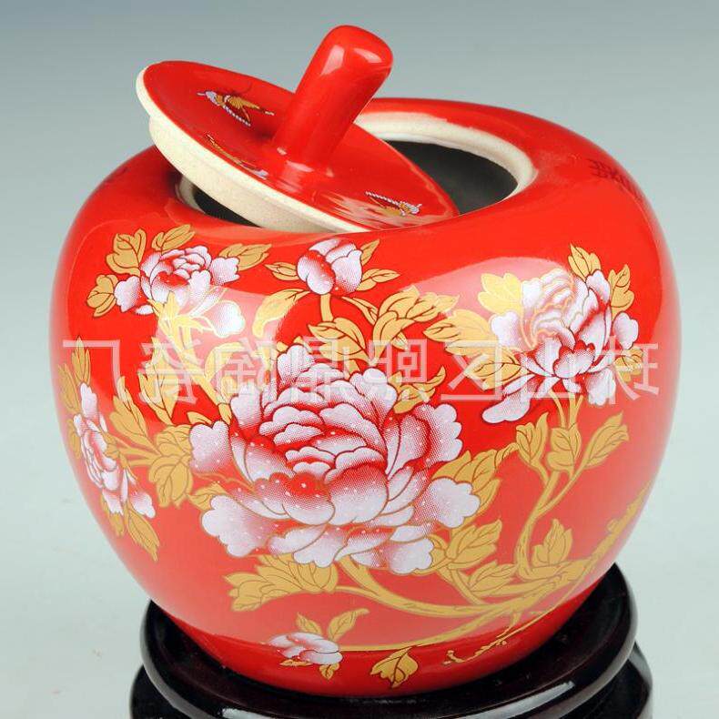 罐景德镇中国家居存钱摆件罐婚庆馈赠创意糖果礼品红花瓶手工陶瓷|ruв категории Ручная работа, области народных ремесел, статуэтка/глиняной скульптуры/тесто - от Buy2taobao.com для оказания профессиональной услуги покупки агента Taobao