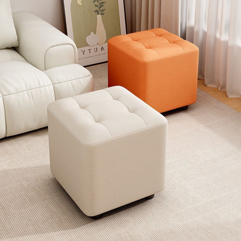 家用沙发小矮凳小型凳子凳客厅换鞋凳简约软包茶几坐墩板凳高级感