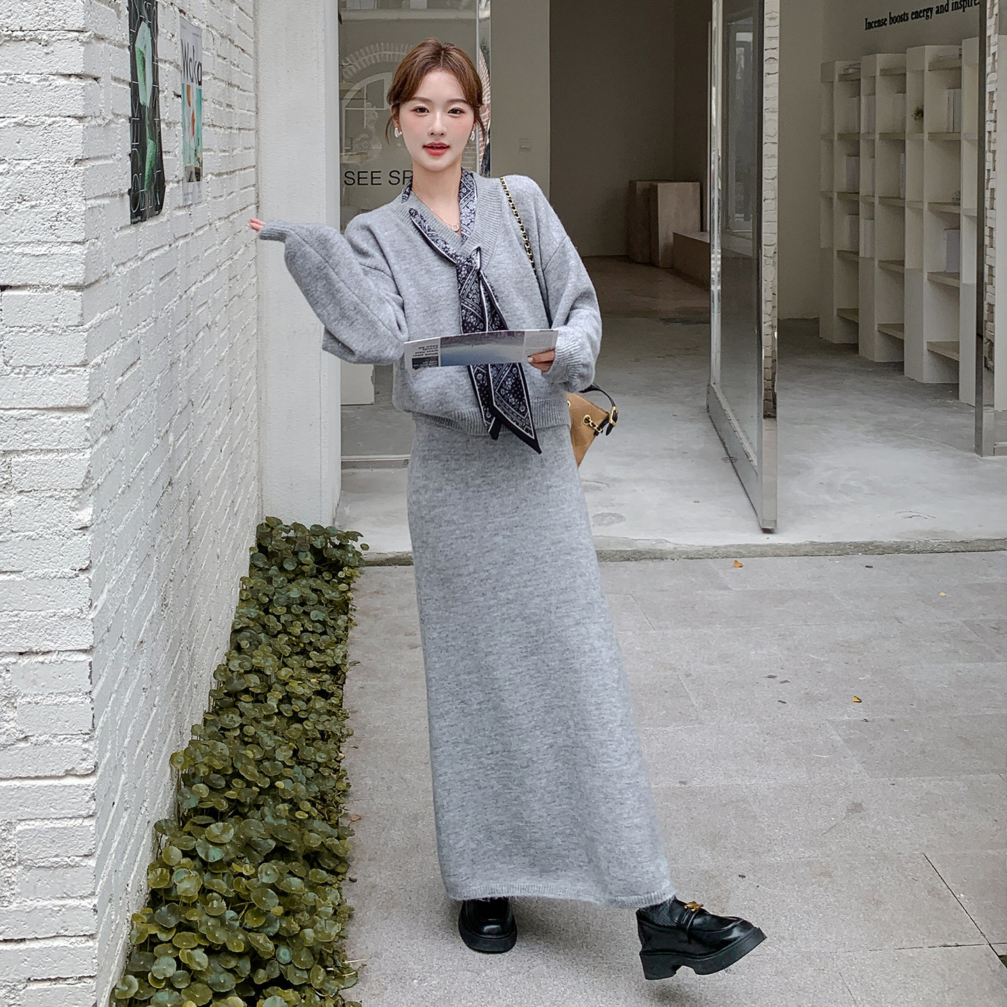 ）时尚针织套装2D120-TZ113-P165-248,女装套装/套裙,2D120