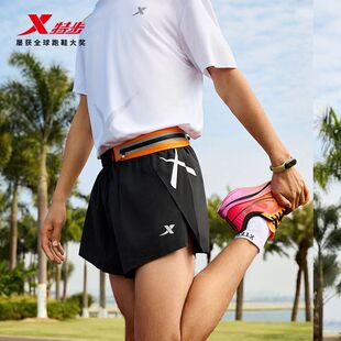道路勇士|特步女子短裤运动健身透气跑步马拉松速干吸汗
