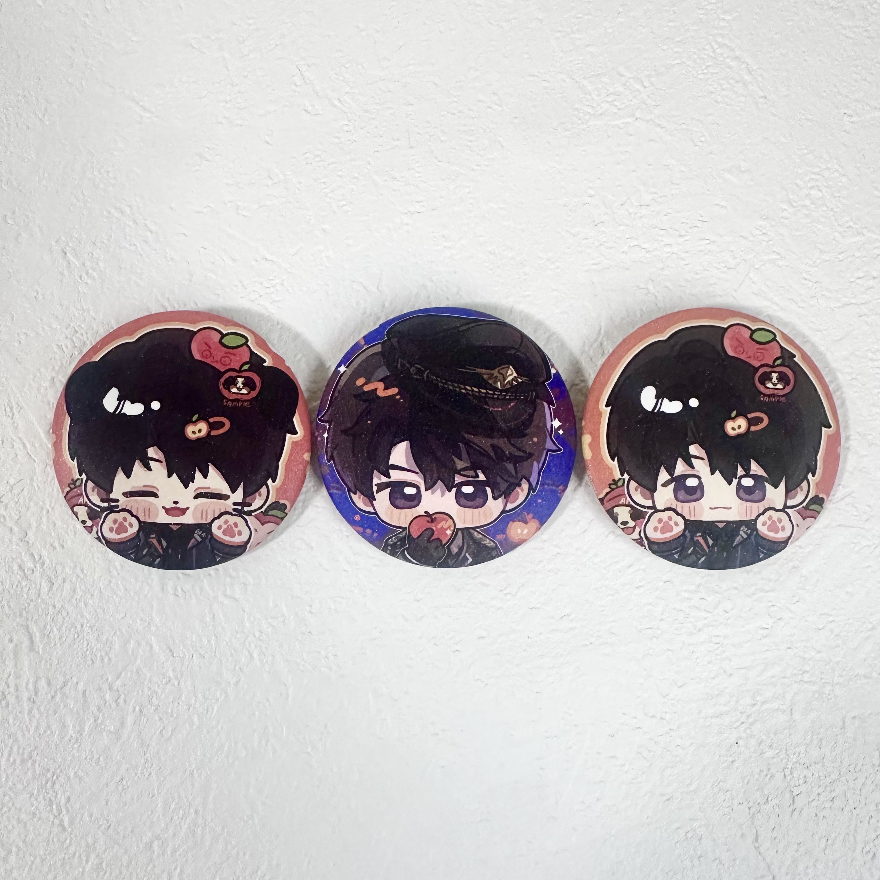 恋与深空徽章吧唧夏以昼同人谷子周边二次元马口铁胸章挂件Q版