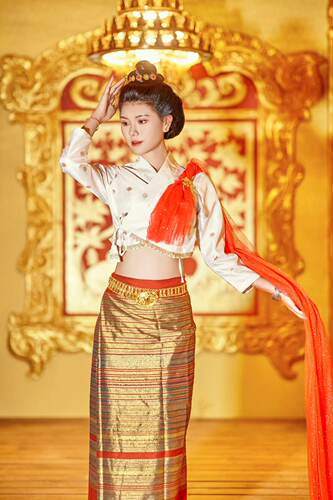 沙芭利 傣族服装定制 男女款工作服演出服来图定制 民族风