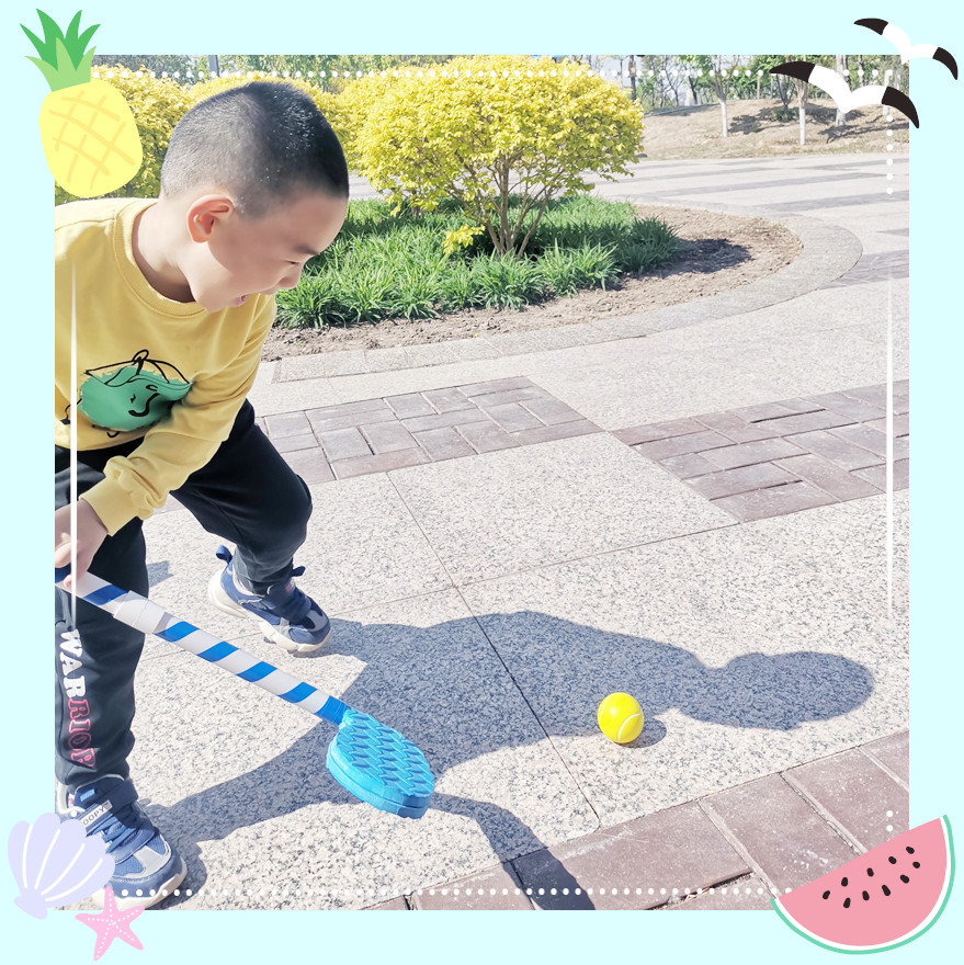 幼儿园手工制作自制玩教具亲子运动会活动体育玩教具曲棍球赶小猪