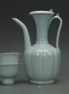 影青釉执壶点汤瓶点茶壶