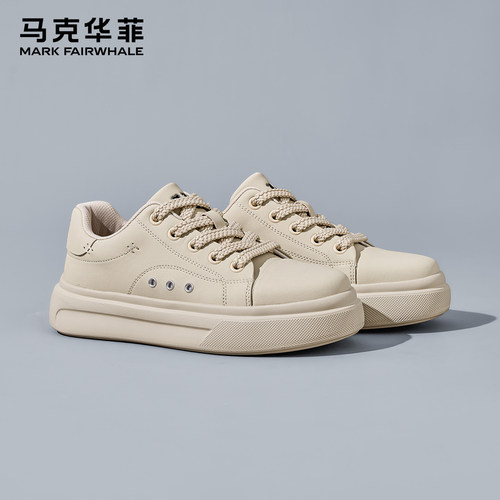 马克华菲板鞋男款增高休闲鞋