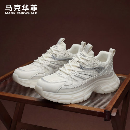 马克华菲老爹鞋男2026新款小白鞋