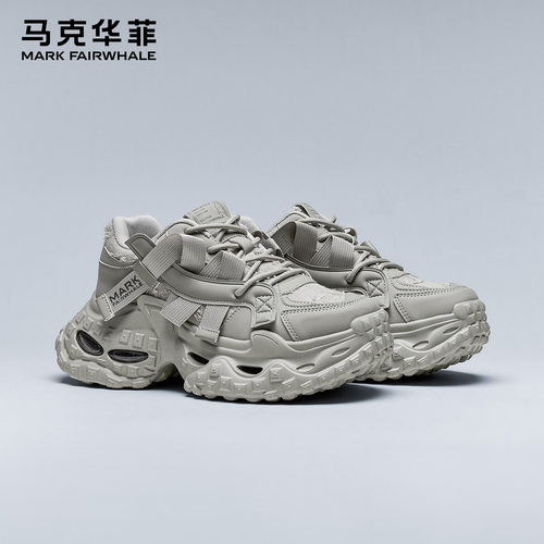 马克华菲老爹鞋男款舒适增高