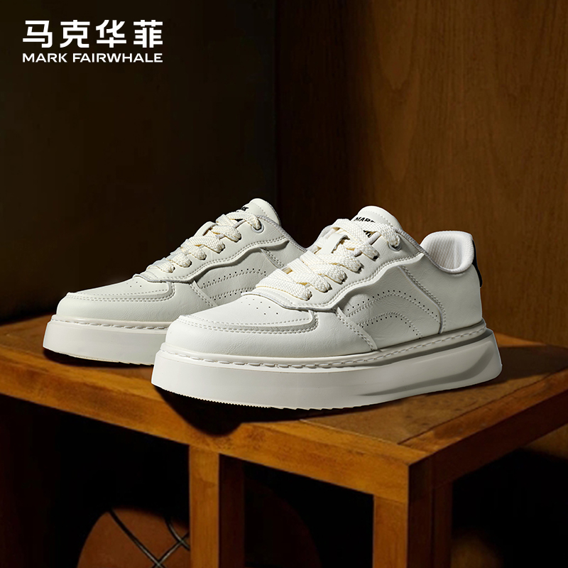 马克华菲板鞋增高韩系厚底休闲鞋