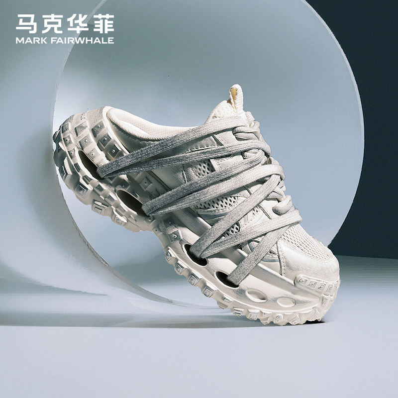 马克华菲夏季新款透气包头拖鞋