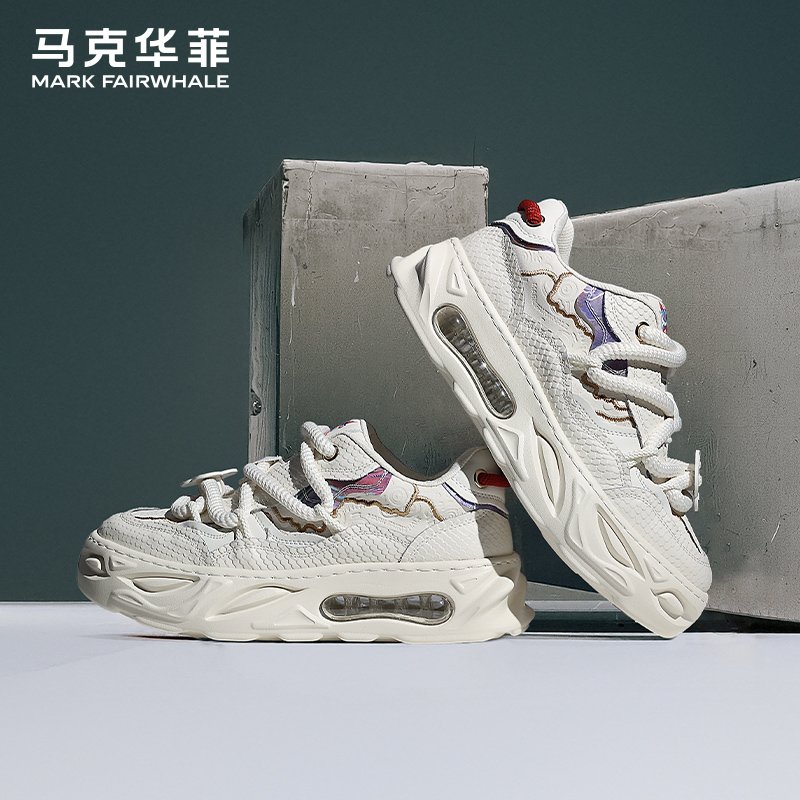 马克华菲国潮时尚休闲板鞋老爹鞋