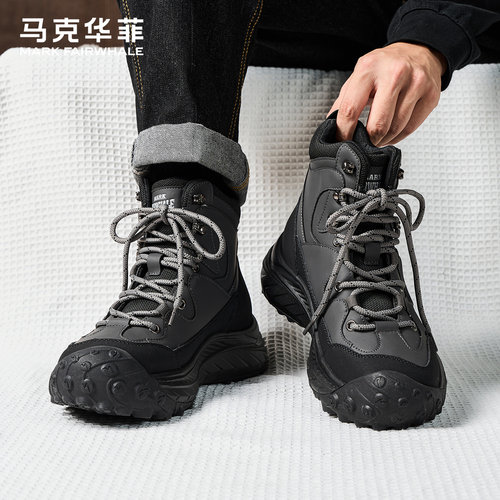 马克华菲马丁靴男款舒适增高