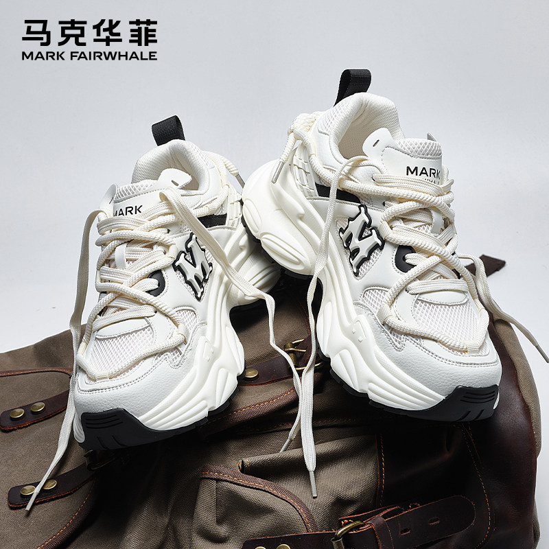 马克华菲男鞋老爹鞋2026夏季新款休闲鞋子男士厚底增高运动鞋男款