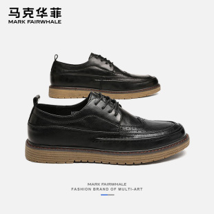 男士 鞋 子2025新款 马克华菲男鞋 英伦风西装 休闲皮鞋 商务正装 秋季