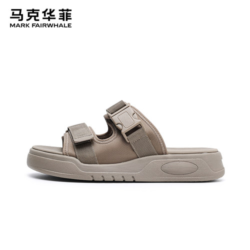 马克华菲一字拖休闲凉鞋潮流凉拖