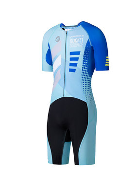 rss火箭科技 elite系列短袖铁三服专业骑行服 -蓝色男