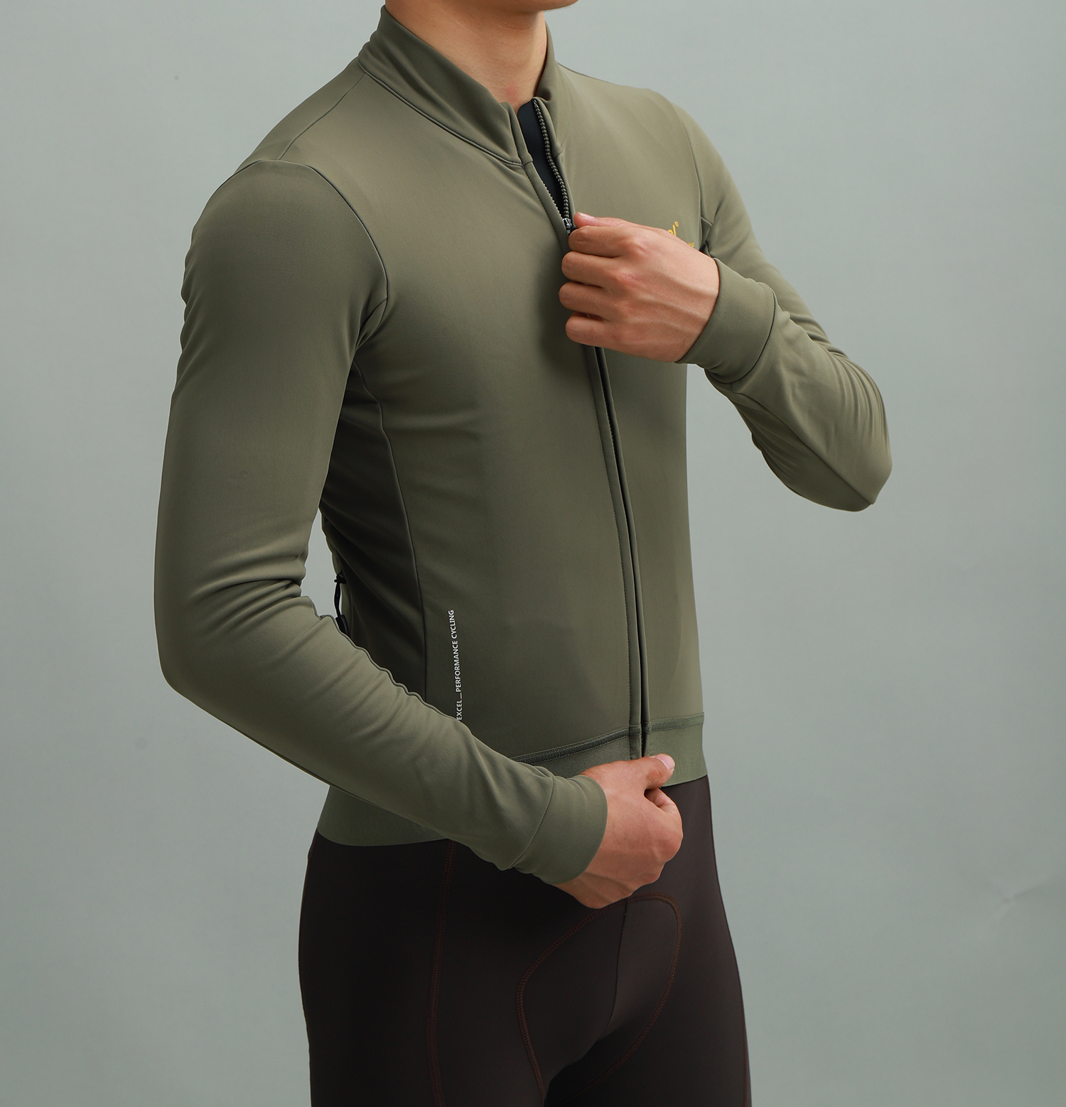 秋冬长袖骑行服spexcel抓绒保暖