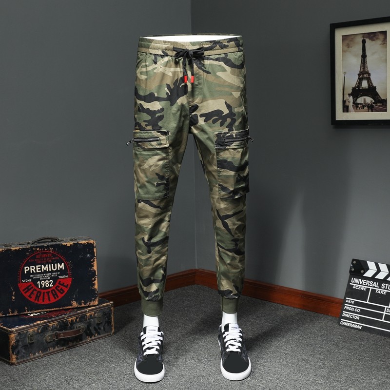 19春夏新款时尚迷彩休闲裤男潮牌宽松韩版潮流薄款束脚裤运动裤子|ruв категории Мужская одежда, брюки - от Buy2taobao.com для оказания профессиональной услуги покупки агента Taobao