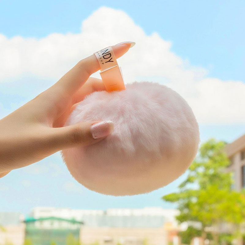 玛可安迪水蜜桃高光散粉定妆球粉扑珠光闪粉新娘身体高光蜜粉球女