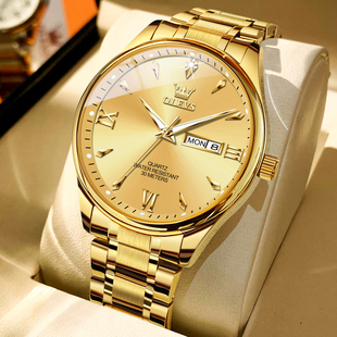 牌名防水电子表男十大 机械表全自动18k金色瑞士正品 男士 手表男款