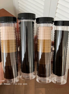 黑色皮筋女扎头头绳皮套高弹力耐用头饰发绳儿童舞台妆橡皮筋发圈