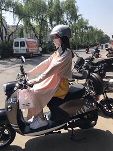 电动摩托车防晒衣长款女夏电车电瓶车防晒罩衣全身骑车神器防晒服