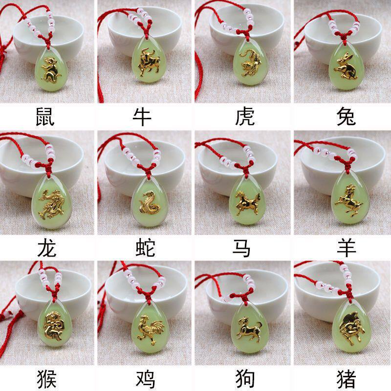 夜光项链观音佛金美晶发光12十二生肖男女儿童学生宝宝保平安吊坠