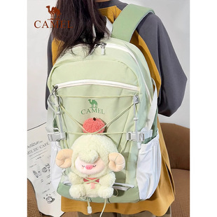 骆驼雪糕包批发女初高中生书包旅行双肩包大容量旅游轻便登山背包