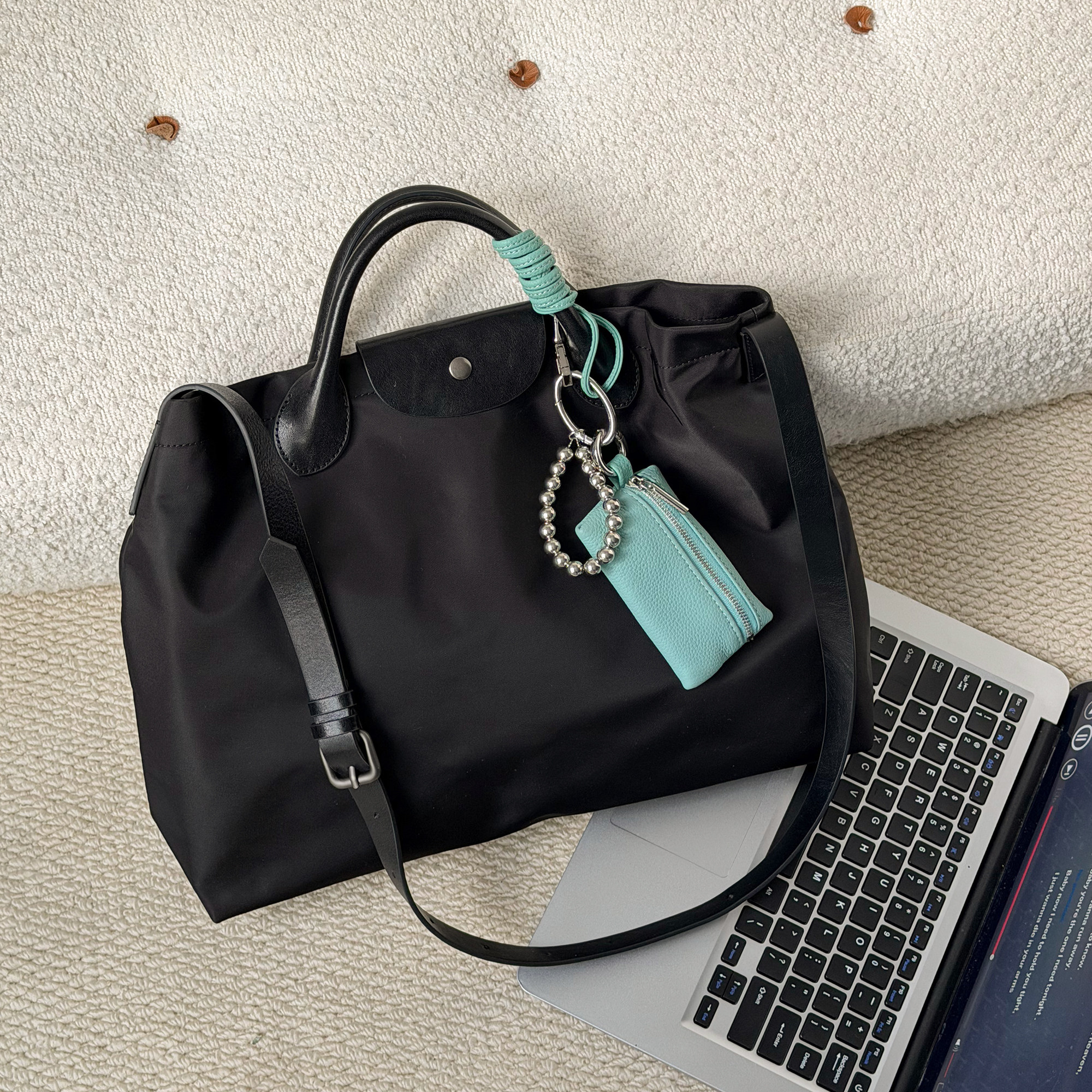 RANU复古轻便尼龙防水托特包头层牛皮大容量通勤百搭手提单肩女包,箱包皮具/热销女包/男包,托特包,淘宝优惠券,粉丝福利购,淘宝优惠卷