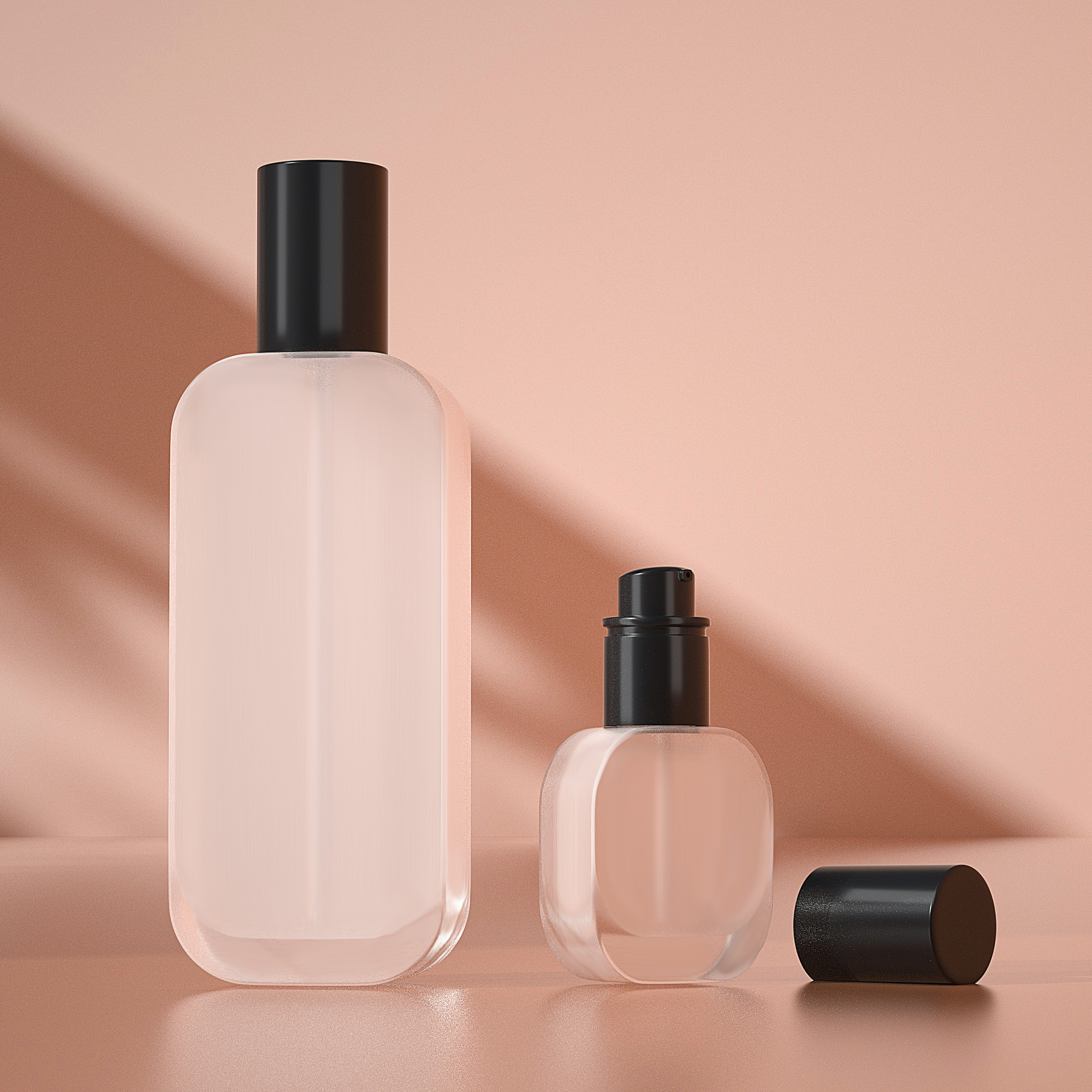 HOPECK玻璃按压乳液泵粉底液瓶