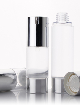 旋转真分装空瓶HOPECK按压式护肤旅行便携精致透明塑料真空乳液瓶