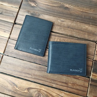 品牌专柜库存男士真皮短款钱包外贸原单头层牛皮横款钱夹票夹清仓